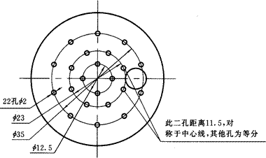 胶质层测定仪杯底俯视图