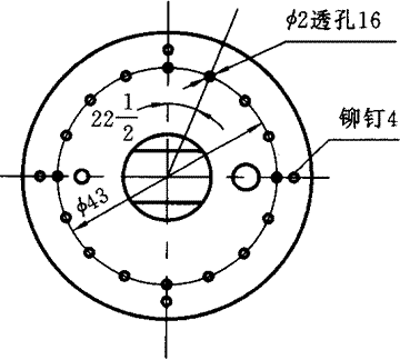 胶质层测定仪压力盘俯视图