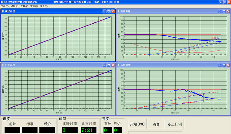 微机胶质层测定仪实验截图