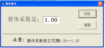 HDL9W定硫仪整体系数修正图