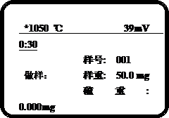 KDL-8H智能汉显定硫仪工作画面