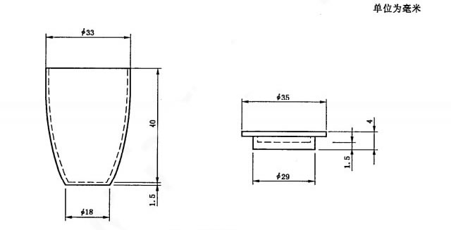 挥发份坩埚尺寸