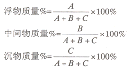 浮物质量公式